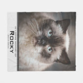 In liefdevolle herinnering aan Pet Custom Photo Me Fleece Deken (Voorkant (Horizontaal))