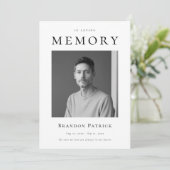 In liefdevolle herinnering begrafenisdienst foto programma (Staand voorkant)