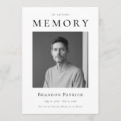 In liefdevolle herinnering begrafenisdienst foto programma (Voorkant)