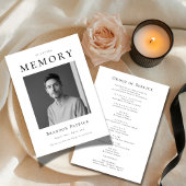 In liefdevolle herinnering begrafenisdienst foto programma