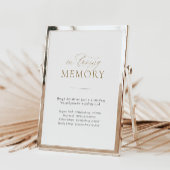 In liefdevolle herinnering bruiloft herdenking taf poster