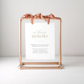 In liefdevolle herinnering bruiloft herdenking taf poster