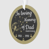 In liefdevolle herinnering Death Jubileum Dad Ornament (voorkant)