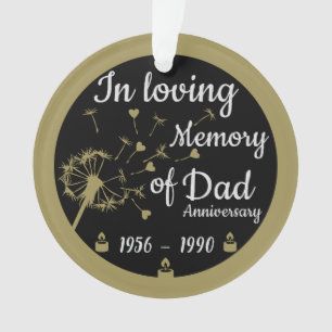 In liefdevolle herinnering Death Jubileum Dad Ornament