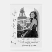 In Liefdevolle herinnering eenvoudige Memorial beg Acryl Bord (Voorkant)