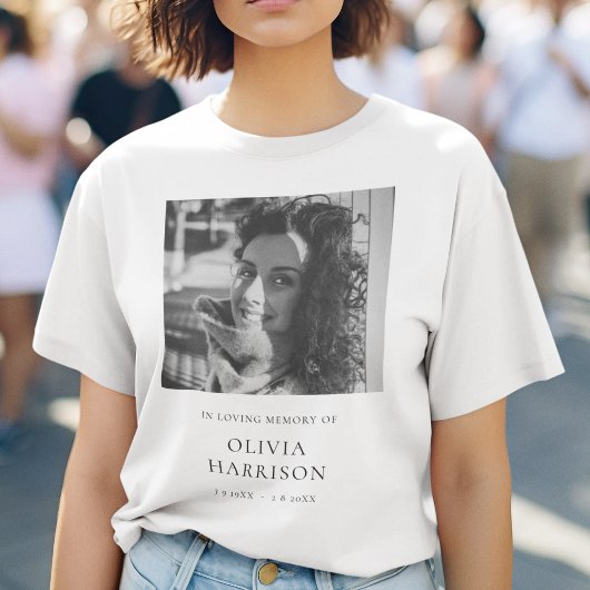 In liefdevolle herinnering Elegant Memorial T-shirt