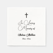 In liefdevolle herinnering elegante begrafenis servet (Voorkant)