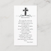 In liefdevolle herinnering Foto Begrafenis Gebed Visitekaartje (Achterkant)