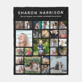 in liefdevolle herinnering | Foto Collage Memorial Fleece Deken (Voorkant)