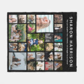 in liefdevolle herinnering | Foto Collage Memorial Fleece Deken (Voorkant (Horizontaal))