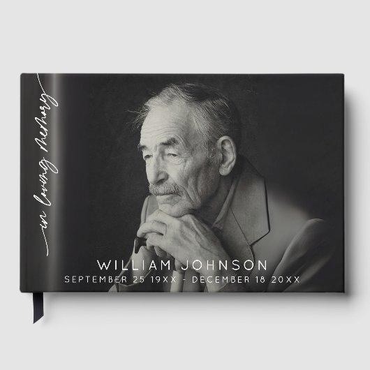 In liefdevolle herinnering Fotobegrafenis Gastenboek (Voorkant)