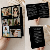 In liefdevolle herinnering Fotocollage Memorial /  Programma