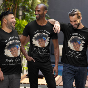 in liefdevolle herinnering   Geborsteld Effect Fot T-shirt