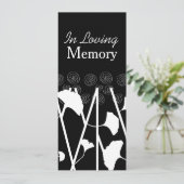 In liefdevolle herinnering Ginkgo 1 Memorial Servi Kaart (Staand voorkant)