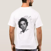 In liefdevolle herinnering | Kruis en engel vleuge T-shirt (Achterkant)