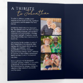 In liefdevolle herinnering Modern 14-foto elegant  Drieluik Programma (Binnenzijde eerst)
