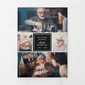 In liefdevolle herinnering Modern 6-foto begrafeni Drieluik Programma (Cover)