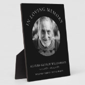 in liefdevolle herinnering moderne eenvoudige foto fotoplaat (Zijkant)