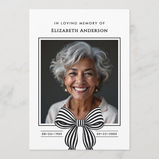 In liefdevolle herinnering Moderne Orde van Servic Programma (Voorkant)