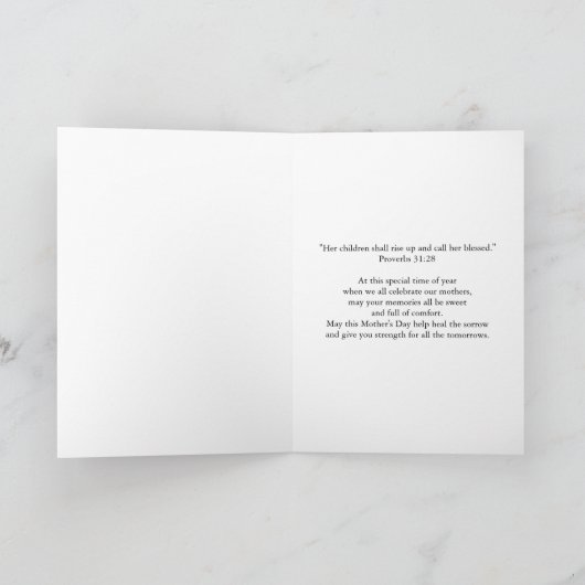 In liefdevolle herinnering Moederdag Kaart (Binnen)