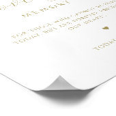 In liefdevolle herinnering, Script Monogram Champa Poster (Hoek)