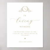 In liefdevolle herinnering, Script Monogram Champa Poster (Voorkant)