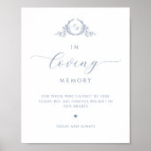 In liefdevolle herinnering, Script Monogram Dusty Poster (Voorkant)