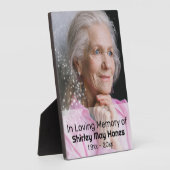 In liefdevolle herinnering Stardust Memorial ovale Fotoplaat (Zijkant)