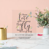 In liefdevolle herinnering Trouwtafel Memorial Acryl Bord (Huwelijk)