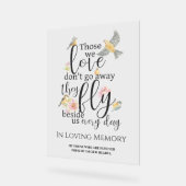 In liefdevolle herinnering Trouwtafel Memorial Acryl Bord (Hoek)