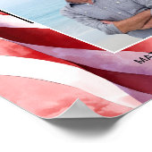 In liefdevolle herinnering US Flag Funeral Memoria Poster (Hoek)