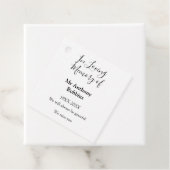 In Liefdevolle herinnering van naam begrafenis her Bedankjes Labels (In situ)