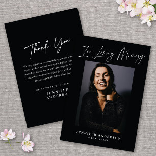 In liefdevolle herinnering Zwarte Memorial Photo C Kaart