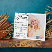 In liefhebbend geheugen van mam fotogedicht fotoplaat (Zijkant)