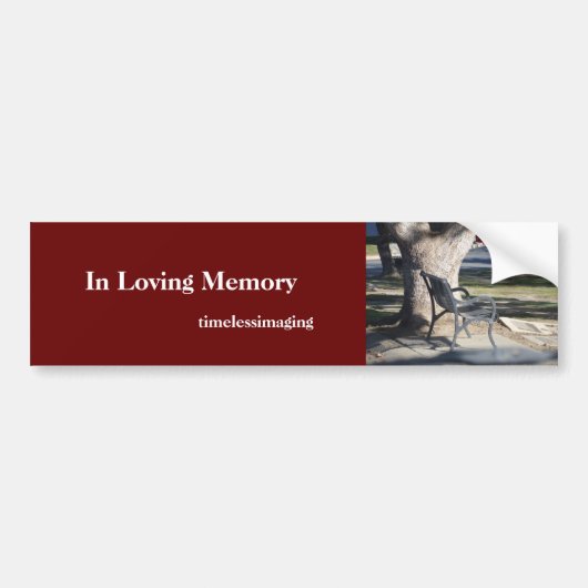 In liefhebbend Memory bumper sticker (Voorkant)