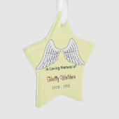 In liefhebbend memory Star Ornament (voorkant)