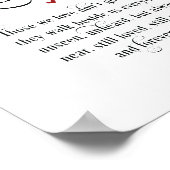 In liefhebbende Memory Wedding Memorial Table Sign Poster (Hoek)