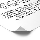 In liefhebbende Memory Wedding Memorial Table Sign Poster (Hoek)