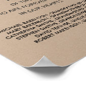 In liefhebbende Memory Wedding Memorial Table Sign Poster (Hoek)