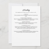 In Lieve Herinnering Herdenkingsprogramma Orde van Kaart (Achterkant)