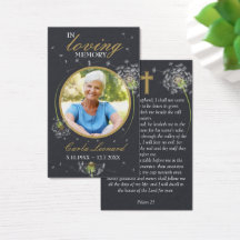 In Loing Memory Dandelion Photo Funeral Prayer