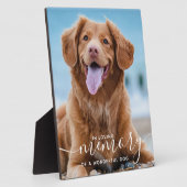 In Loing Memory Dog Memorial Photo Fotoplaat (Zijkant)