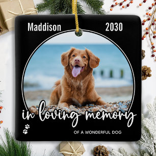 In Loing Memory Dog Photo Pet Loss Pet Memorial Keramisch Ornament