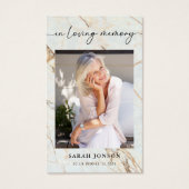 In Loing Memory Funeral Memorial Prayer Kaart (Voorkant)