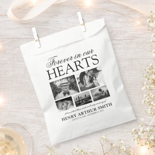 In Loing Memory Photo Funeral Memorial Bedankzakje (Geknipt)