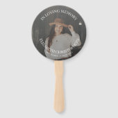 In Loing Memory Photo Funeral Memorial Handwaaier (Voorkant)