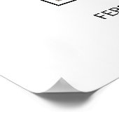 In Loing Memory Photo Funeral Memorial Poster (Hoek)