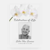 In Loing Memory Photo Memorial Funeral Acryl Bord (Voorkant)