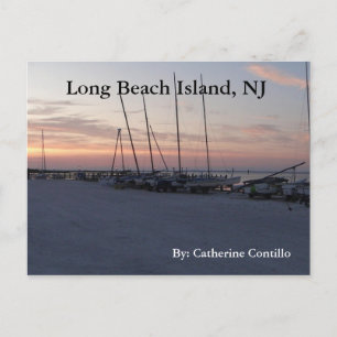 In Long Beach Island NJ door de baai Briefkaart