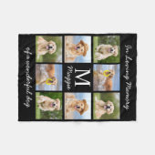 In Loopende Memory Pet Memorial Dog Foto Fleece Deken (Voorkant (Horizontaal))